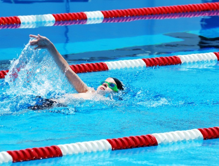 boy swimming pool swimming